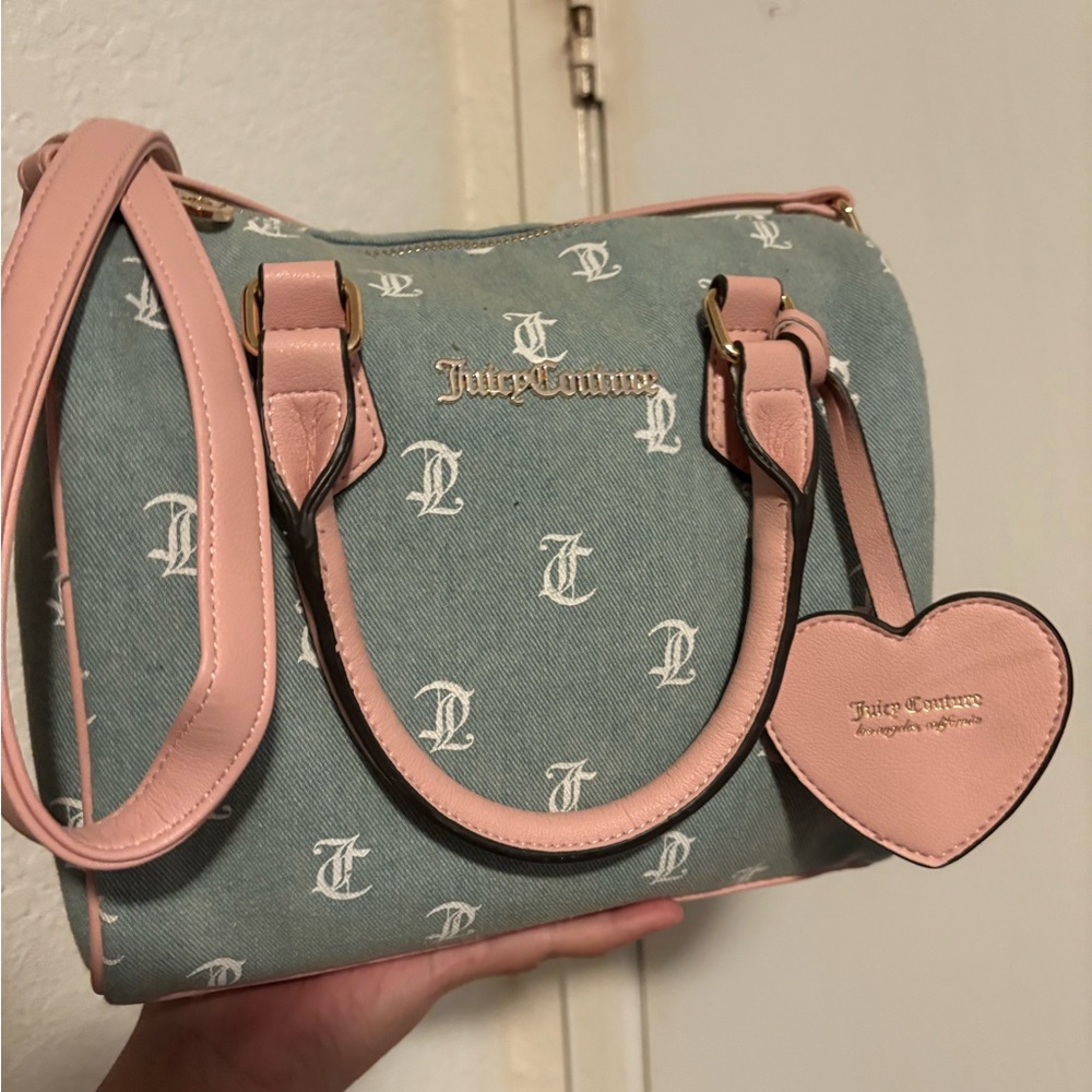 Juicy Couture Pink and Gray Satchel